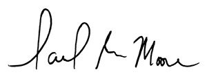 Sarah Moore signature