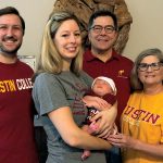 Adler Fletcher with dad Clint, mom Macie, and grandparents Danny ’78 and Katie Nutt Buck ’81 (Buck ’07)