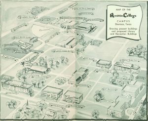 Austin College Map, 1961