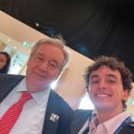 Asier Quiroga ’25 with U.N. Secretary-General António Guterres