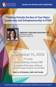 Kat Kuzmeskas Lecture on Science and Leadership