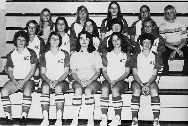 1976 Softball Team, from the 1976 Austin College Chromoscope Yearbook