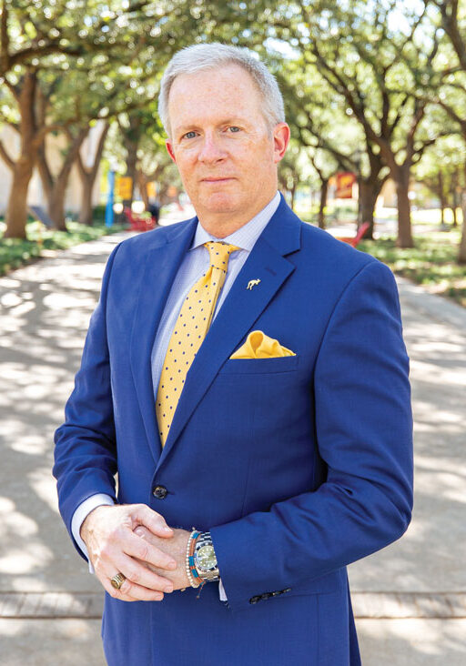 President Steven O'Day standing on Windsor Mall